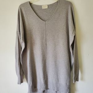 Dreamers/Gray V Neck Sweater